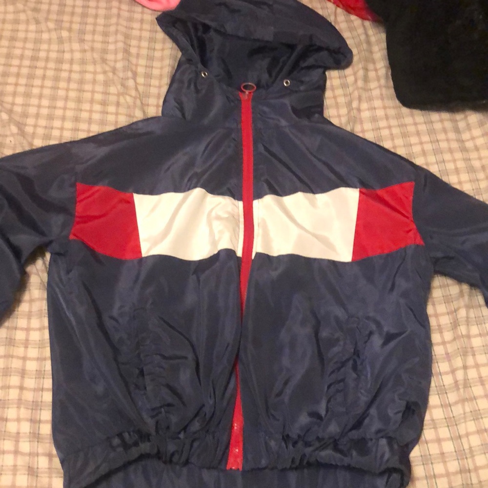 cropped windbreaker